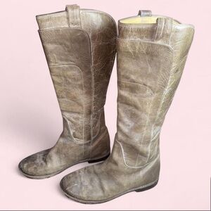 Frye Women's Distressed Brown Over the Knee Boots